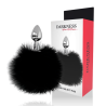 Darkness - Bouchon Extra Anal Avec Queue Noir 7 Cm